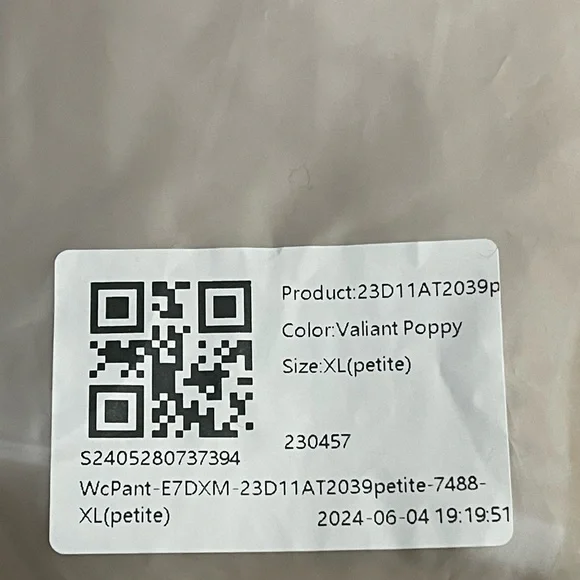 Halara Flex High Waisted Slight Flare Work Pants in Valiant Poppy XL (Petite) - Picture 11 of 11